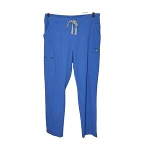 Figs Yola Skinny Scrub Pants Ceil Blue Women Small